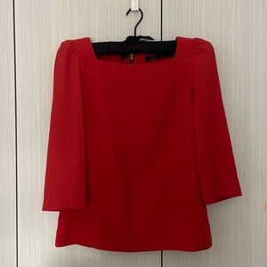 Zara orange red top XS